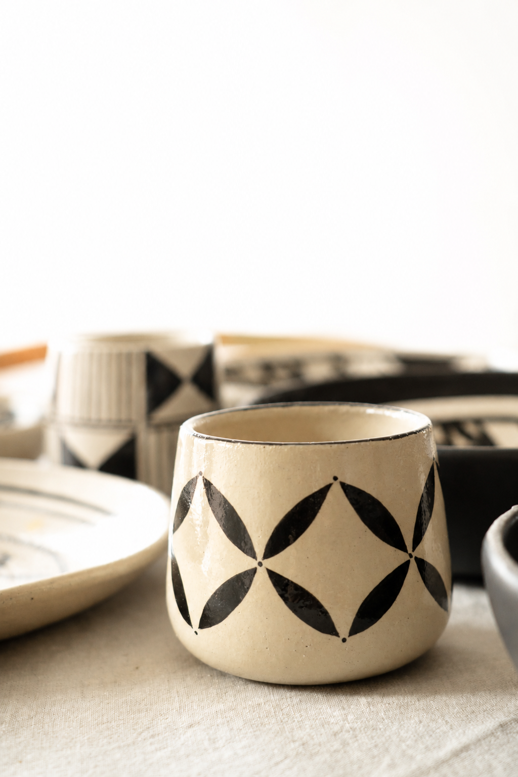 Hand-Painted Stoneware Coffee Mug — Heritage Collection
