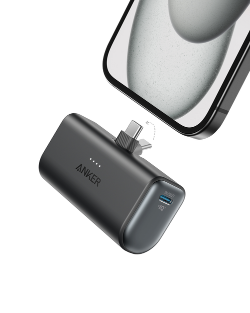 Anker Nano 22.5W power bank with built-in USB-C connector