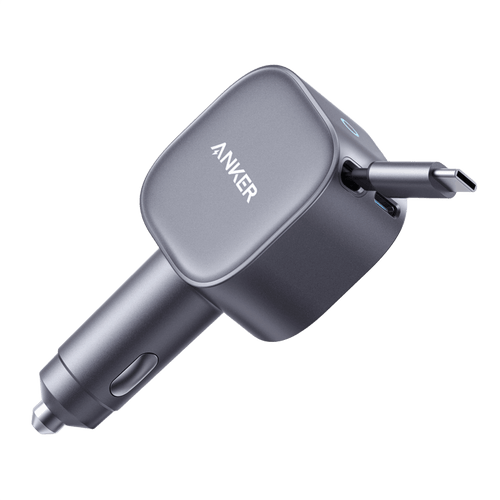 Anker Nano 75W car charger with retractable cable