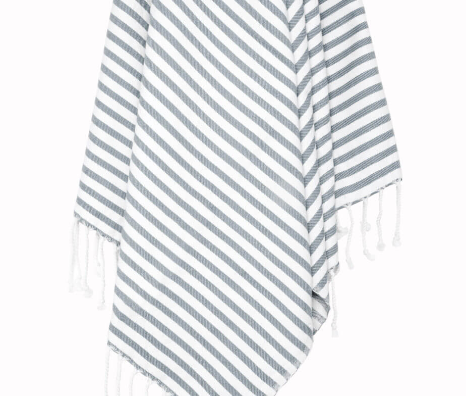 Classic Striped Turkish Cotton Towel – 37 × 67 in