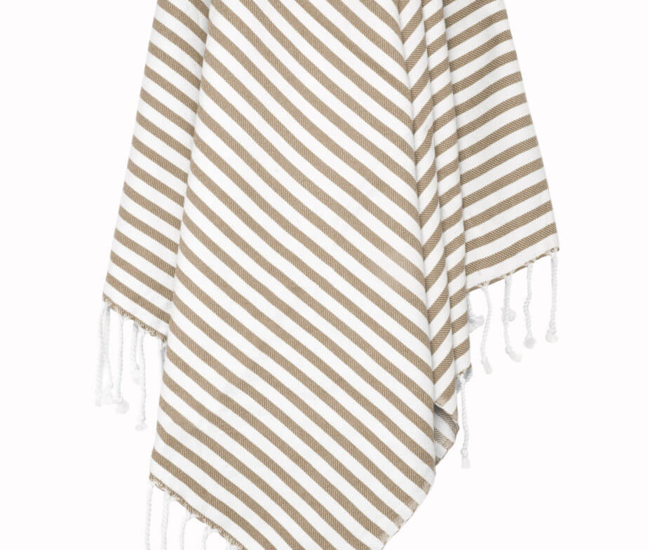 Classic Striped Turkish Cotton Towel – 37 × 67 in