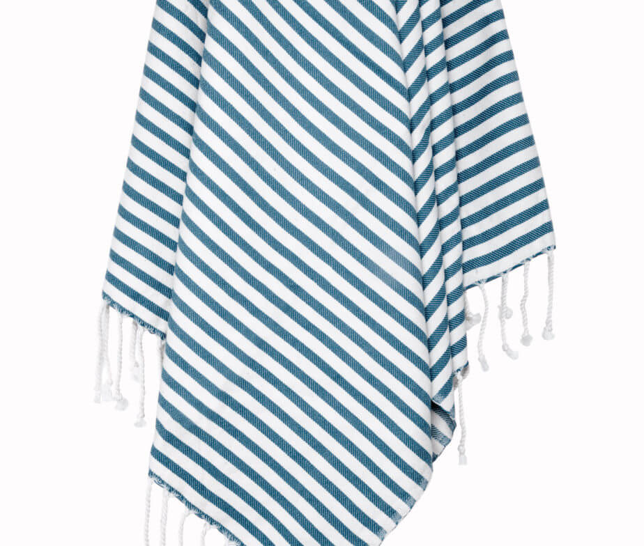 Classic Striped Turkish Cotton Towel – 37 × 67 in