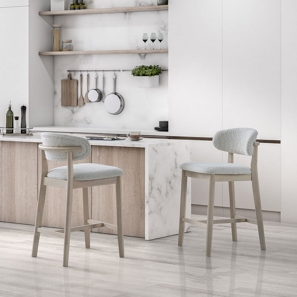ACTU 26 in Upholstered Counter Stools — Set of 2