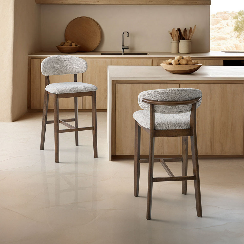 ACTU 30 in Upholstered Bar Stools — Set of 2