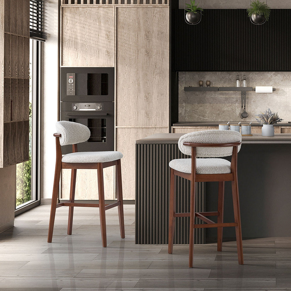 ACTU 30 in Upholstered Bar Stools — Set of 2