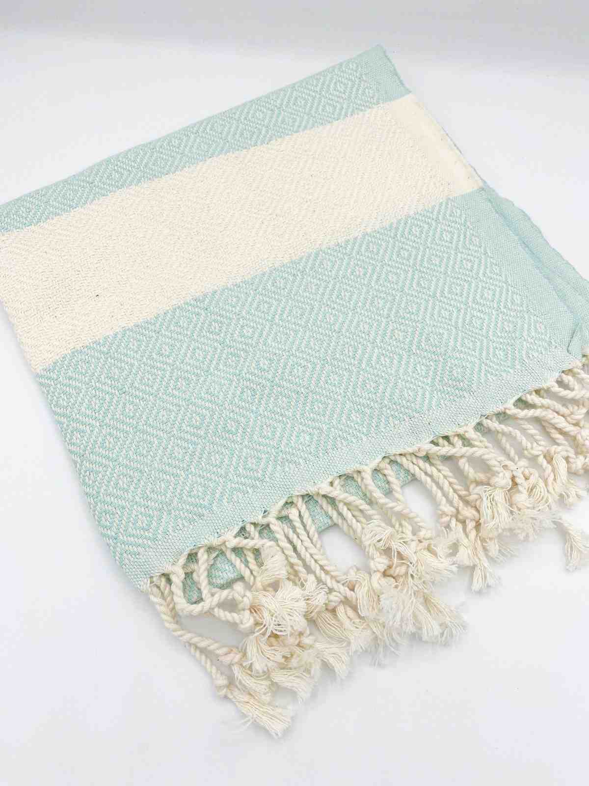 Aqua diamond hand towel product view