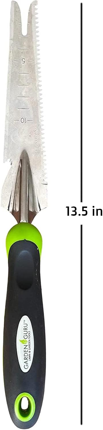 Stainless Steel 5-in-1 Garden Weeder Trowel