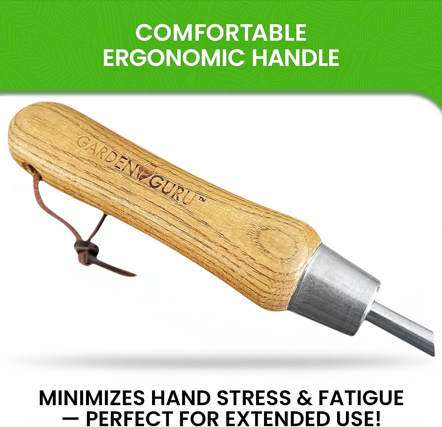 Stainless Steel Garden Cultivator (classic wood handle)