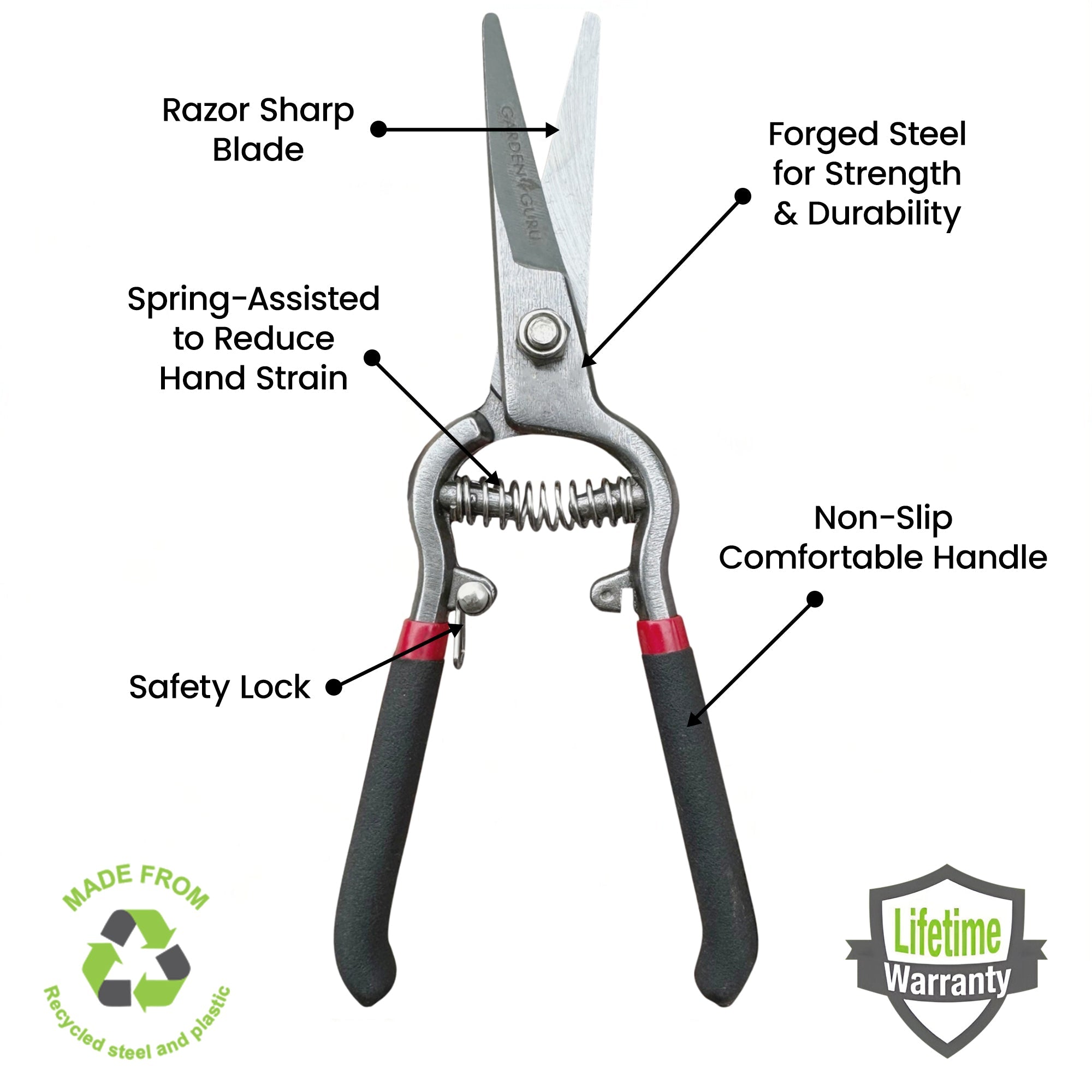Garden Guru Classic Bypass Pruners