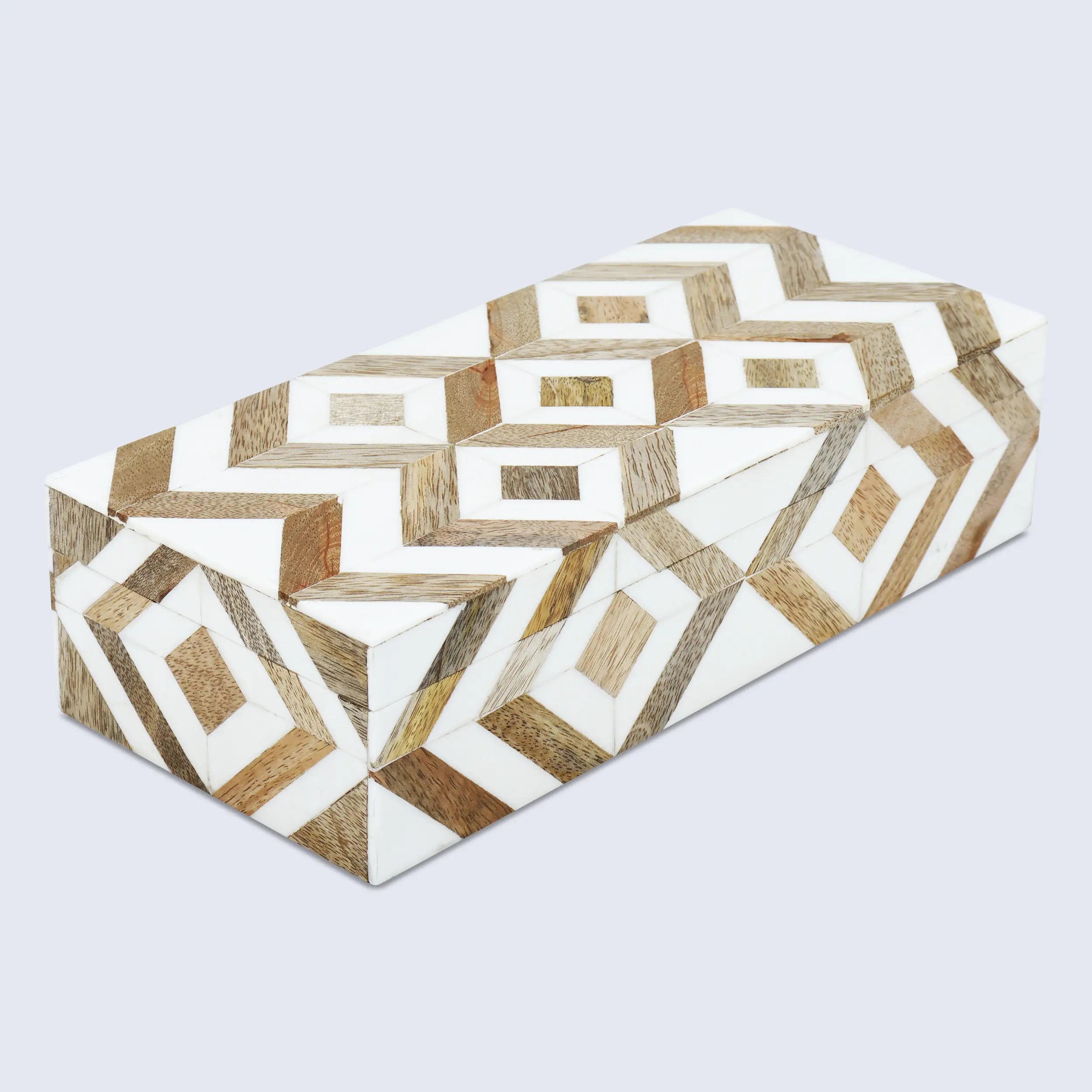 Marquet Array Resin & Wood Inlay Storage Box - 8 Sizes