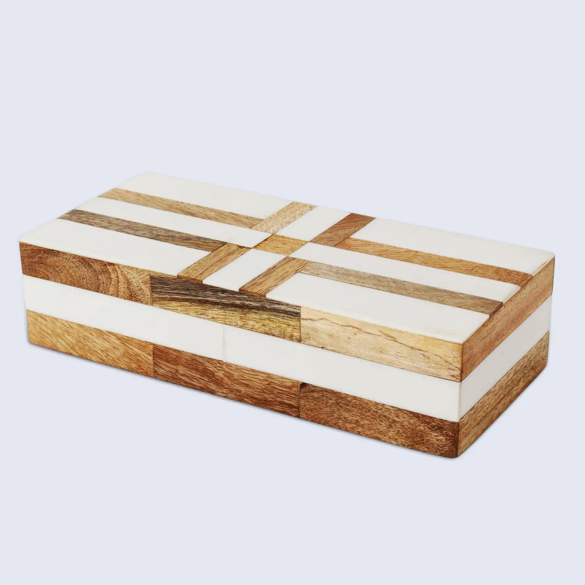 Patisserie Delight brown and white inlay storage box