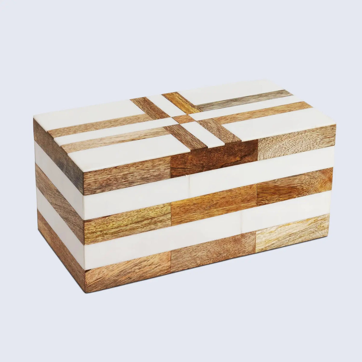 Patisserie Delight brown and white inlay storage box