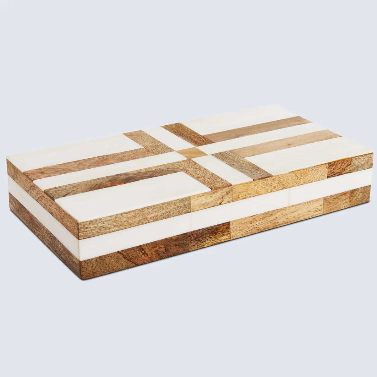 Patisserie Delight brown and white inlay storage box