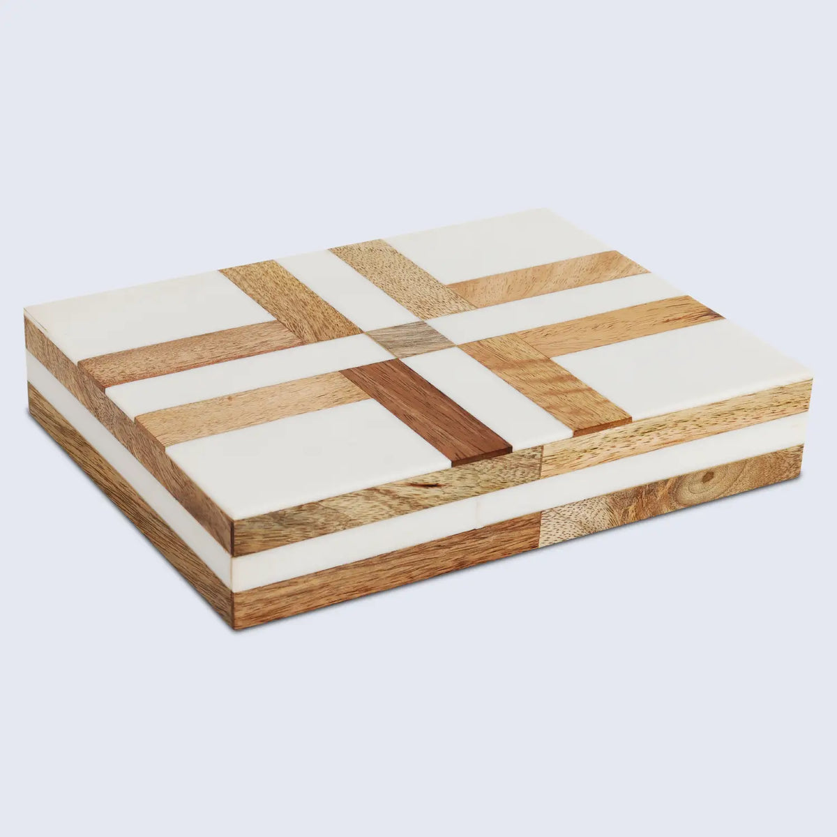 Patisserie Delight brown and white inlay storage box