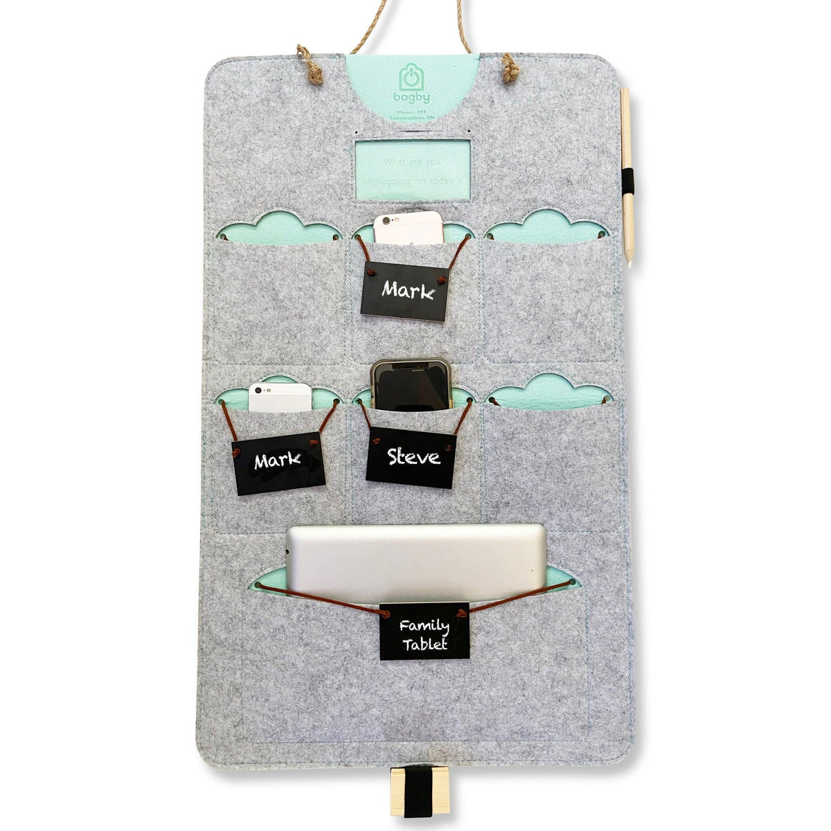 Bagby FAMILY Phone Organizer — 6+1 Pockets