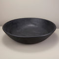Arendal oversized black mango wood serving bowl