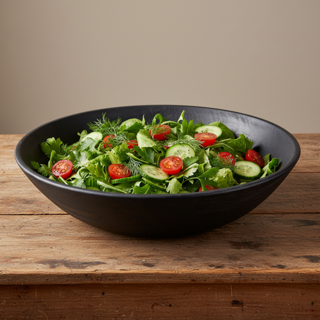 Arendal Black Mango Wood Oversized Bowl