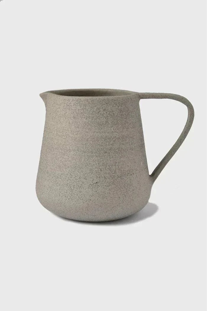 Handmade Stoneware Pitcher — "Concrete"