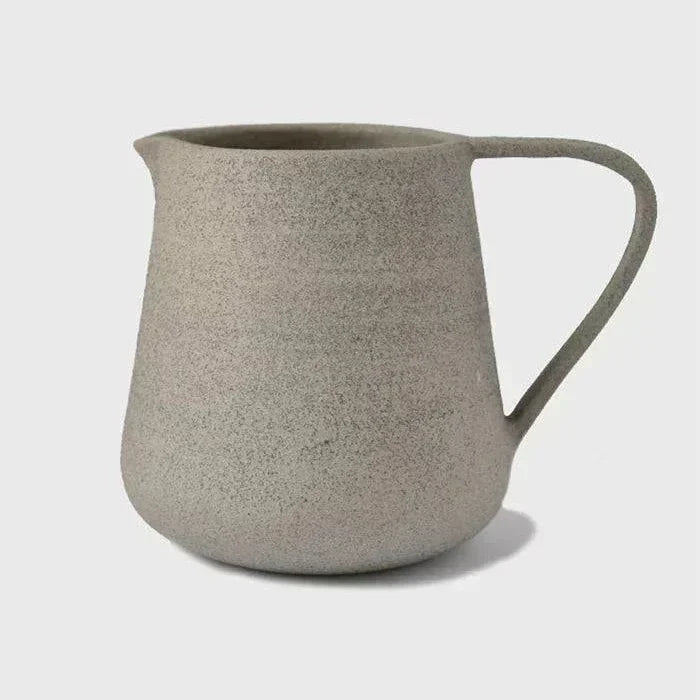 Handmade Stoneware Pitcher — "Concrete"