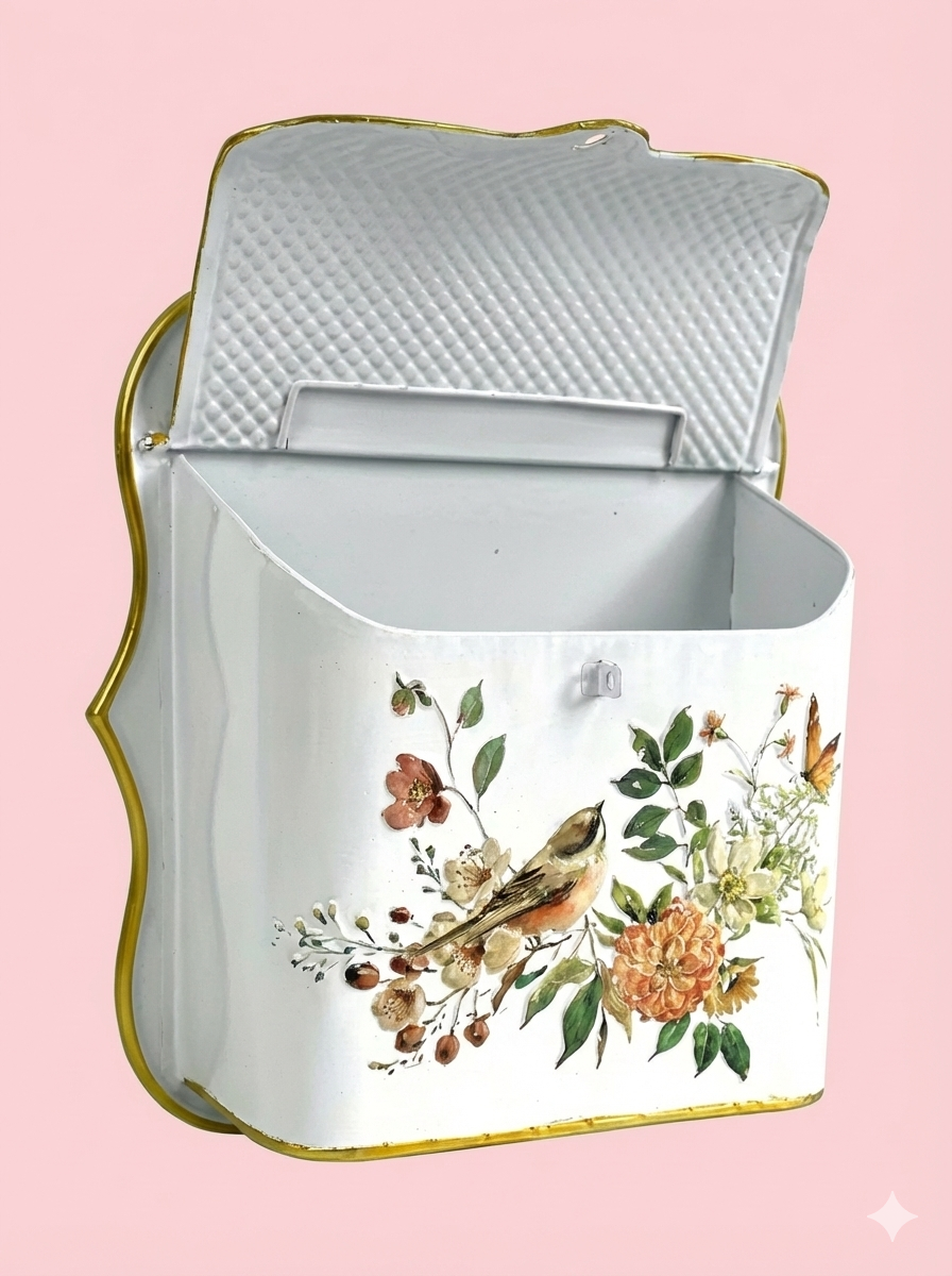 Vintage Farmhouse Wall-Mounted Mailbox – alternate product view