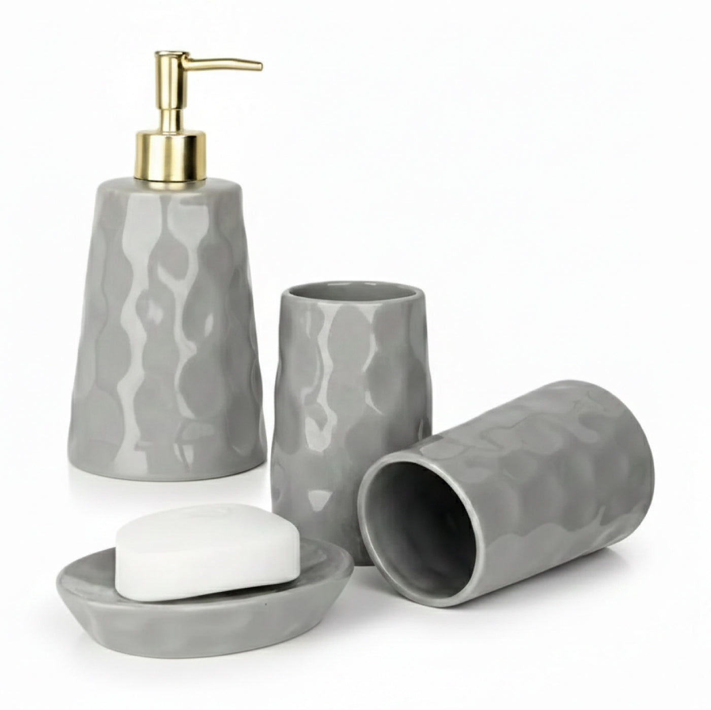 BosilunLife Liquid 4-Piece Bathroom Set – alternate product view