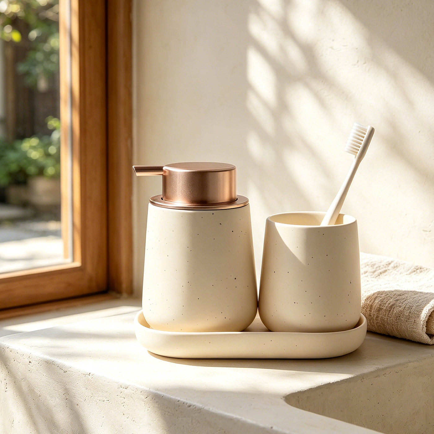 BosilunLife Foaming 3-Piece Bathroom Set – alternate product view