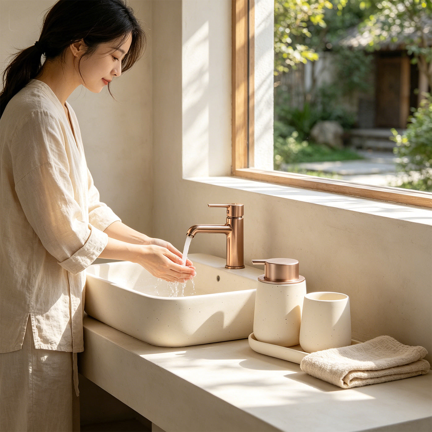 BosilunLife Foaming 3-Piece Bathroom Set – alternate product view