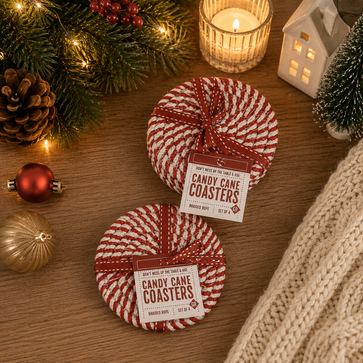 Candy Cane Coaster PRE-ORDER
