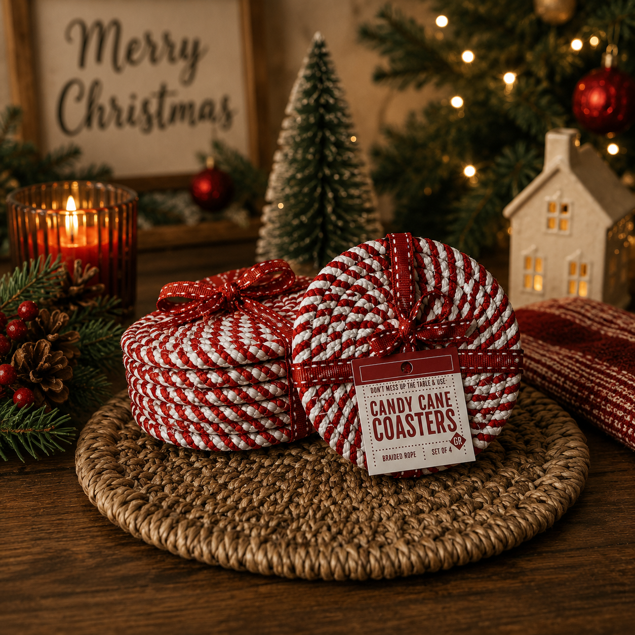 Candy Cane Coaster PRE-ORDER