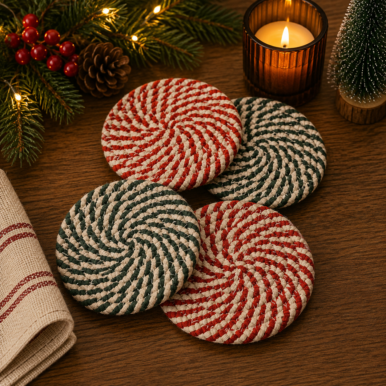 Candy Cane Coaster PRE-ORDER