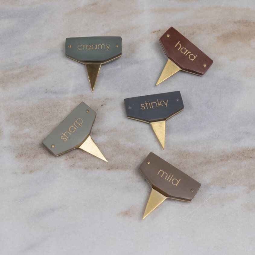 Billie set of five cheese markers for charcuterie boards