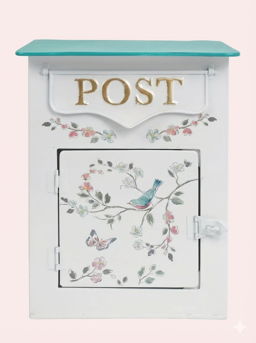 Vintage Farmhouse Wall-Mounted Mailbox – alternate product view
