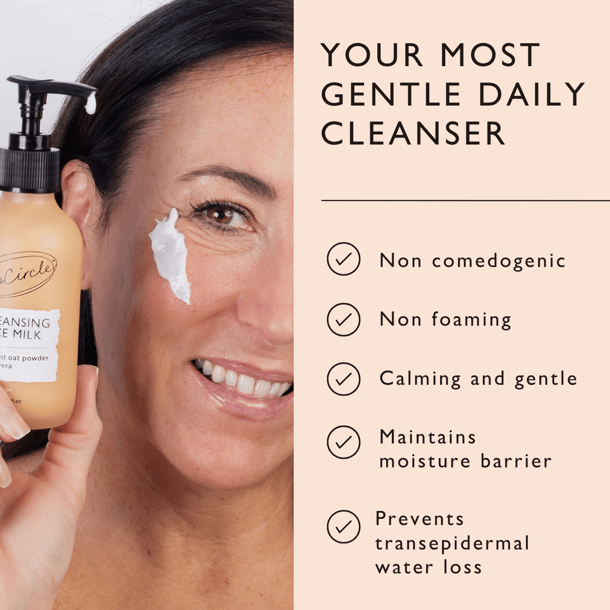 Cleansing Face Milk with Oat Powder - Travel Size