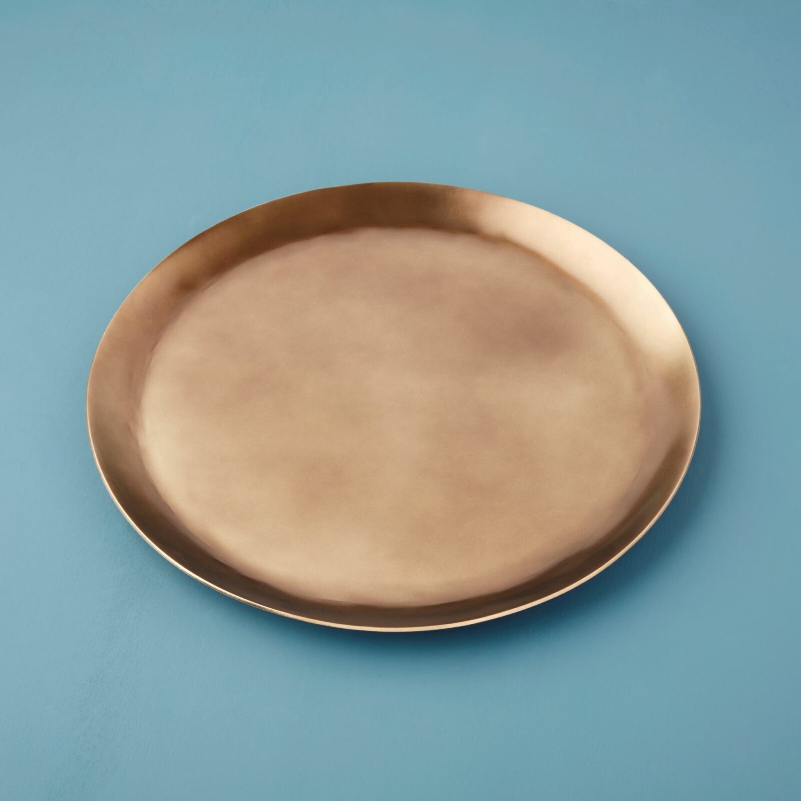 Aged bronze 13-inch charger plate