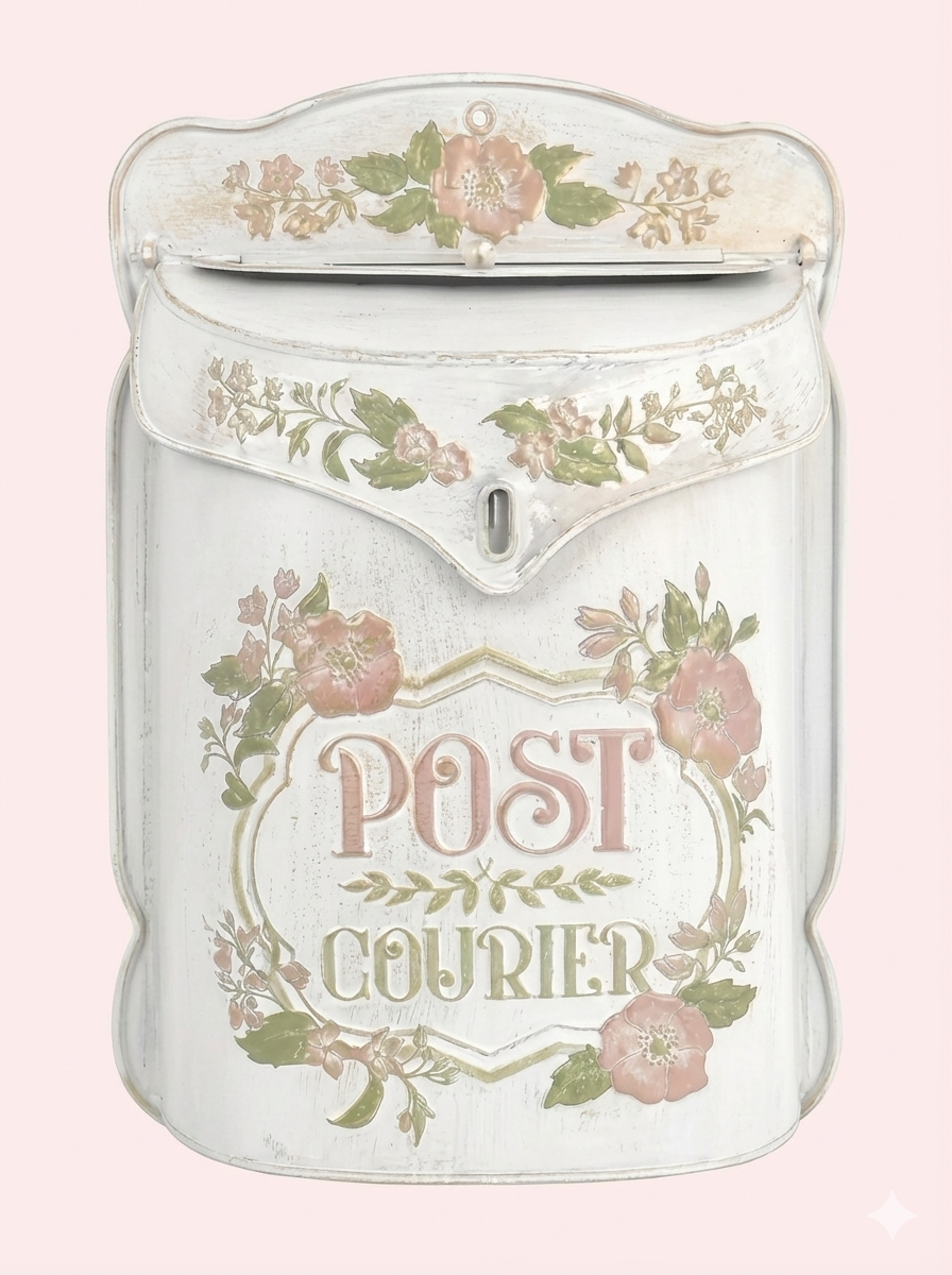Vintage Farmhouse Wall-Mounted Mailbox – alternate product view