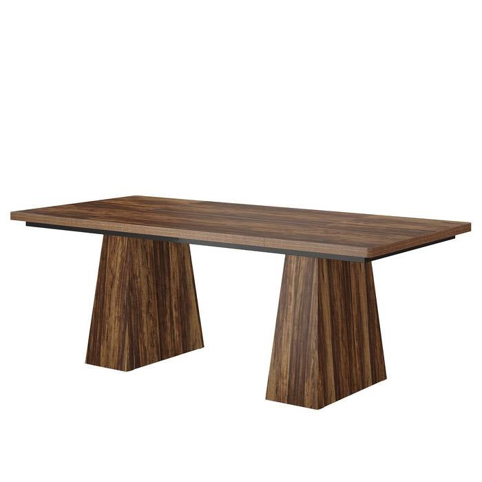 63-Inch Modern Dark Brown Home Office Desk