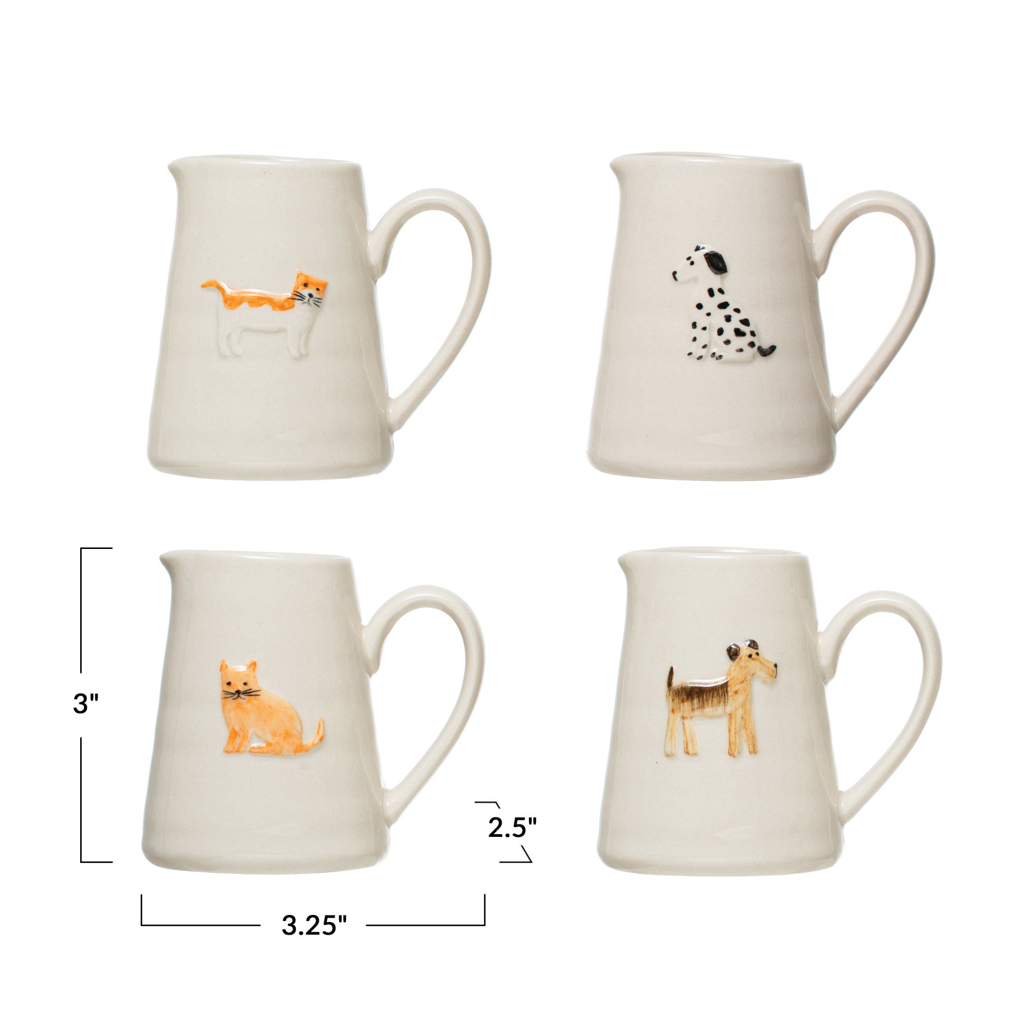 Hand-painted animal creamer