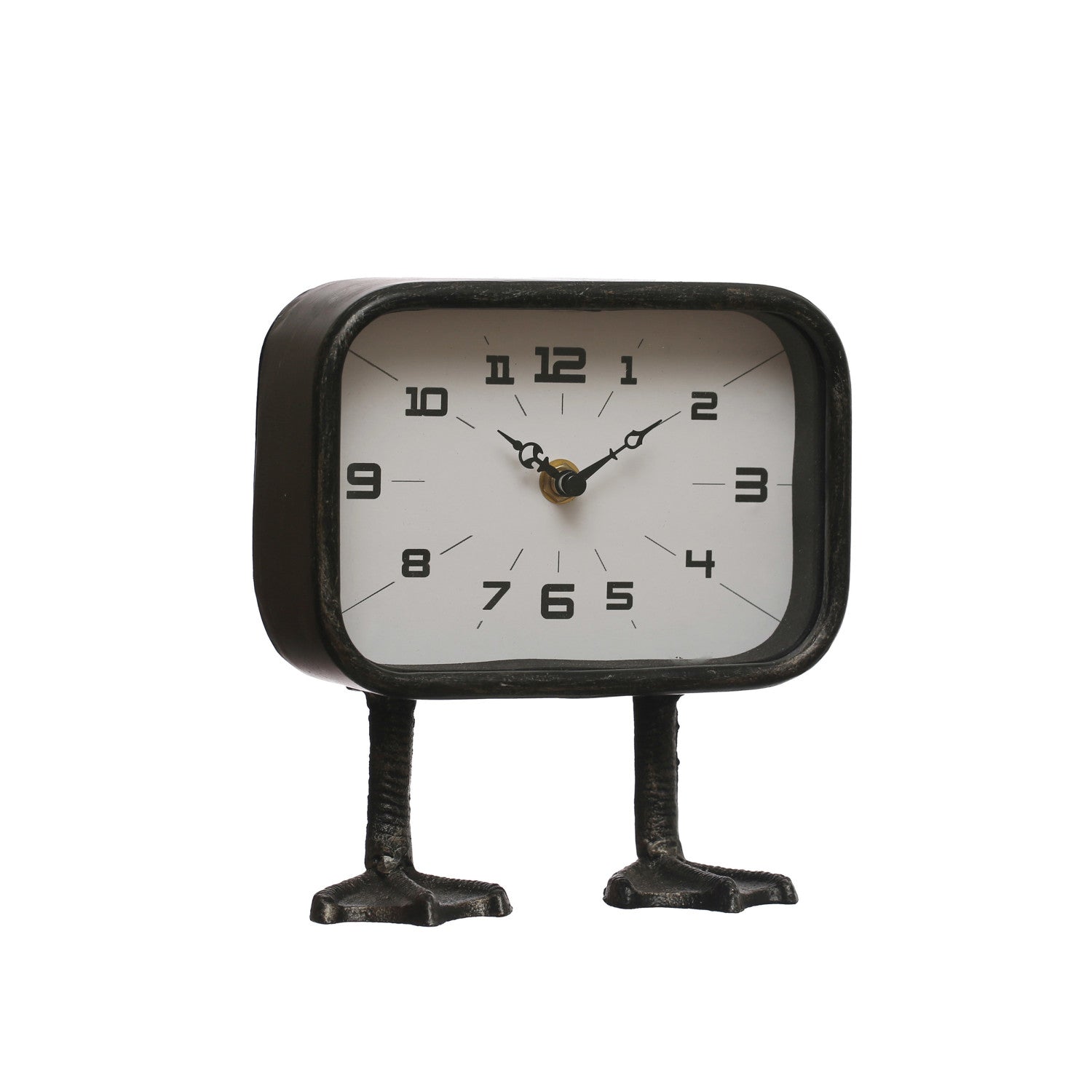 Duck feet table clock