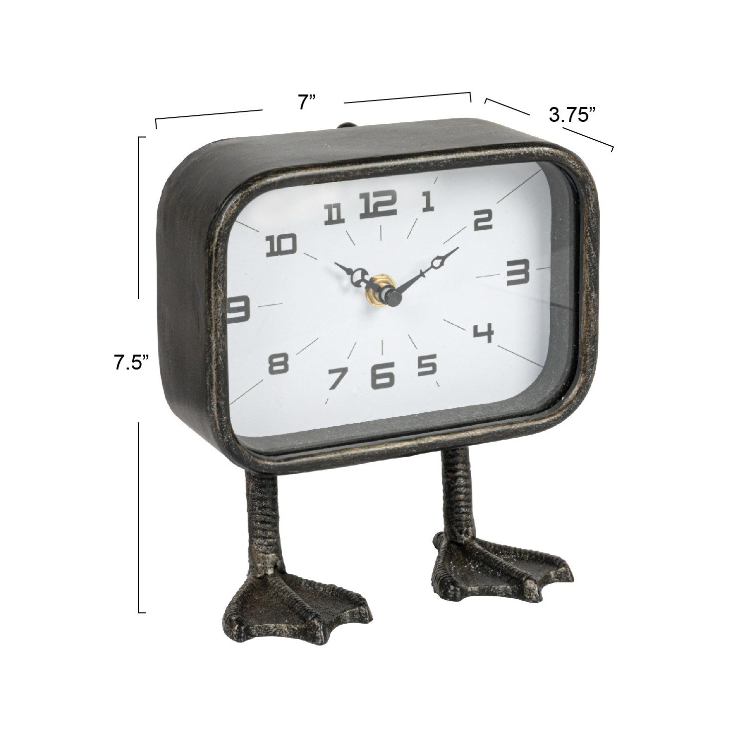 Duck feet table clock
