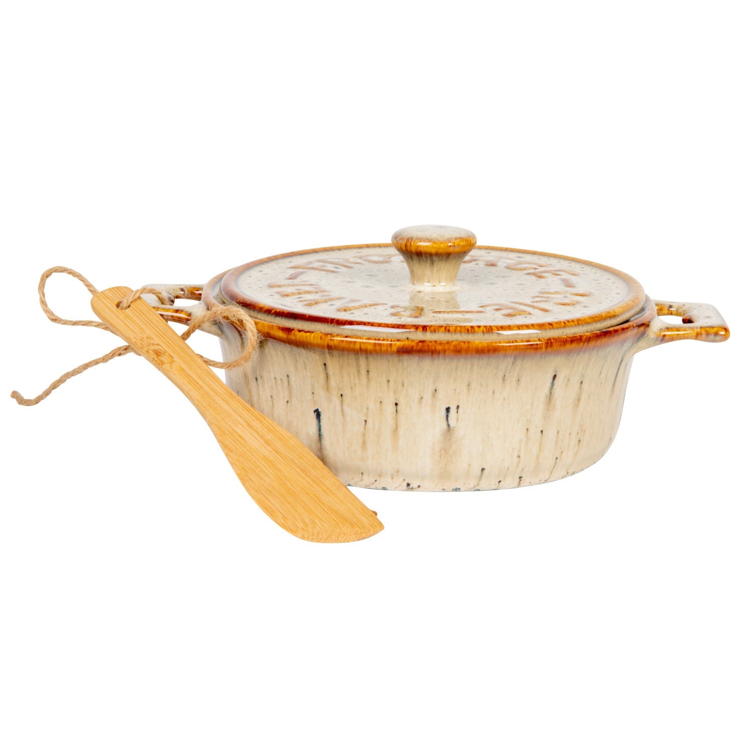 Ceramic brie baker set