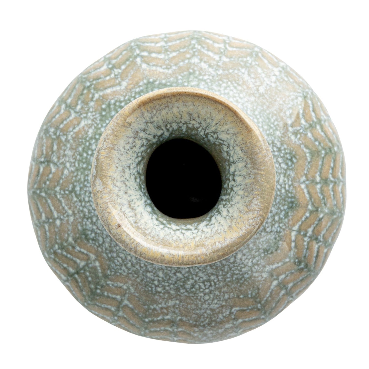 Reactive glaze bud vase