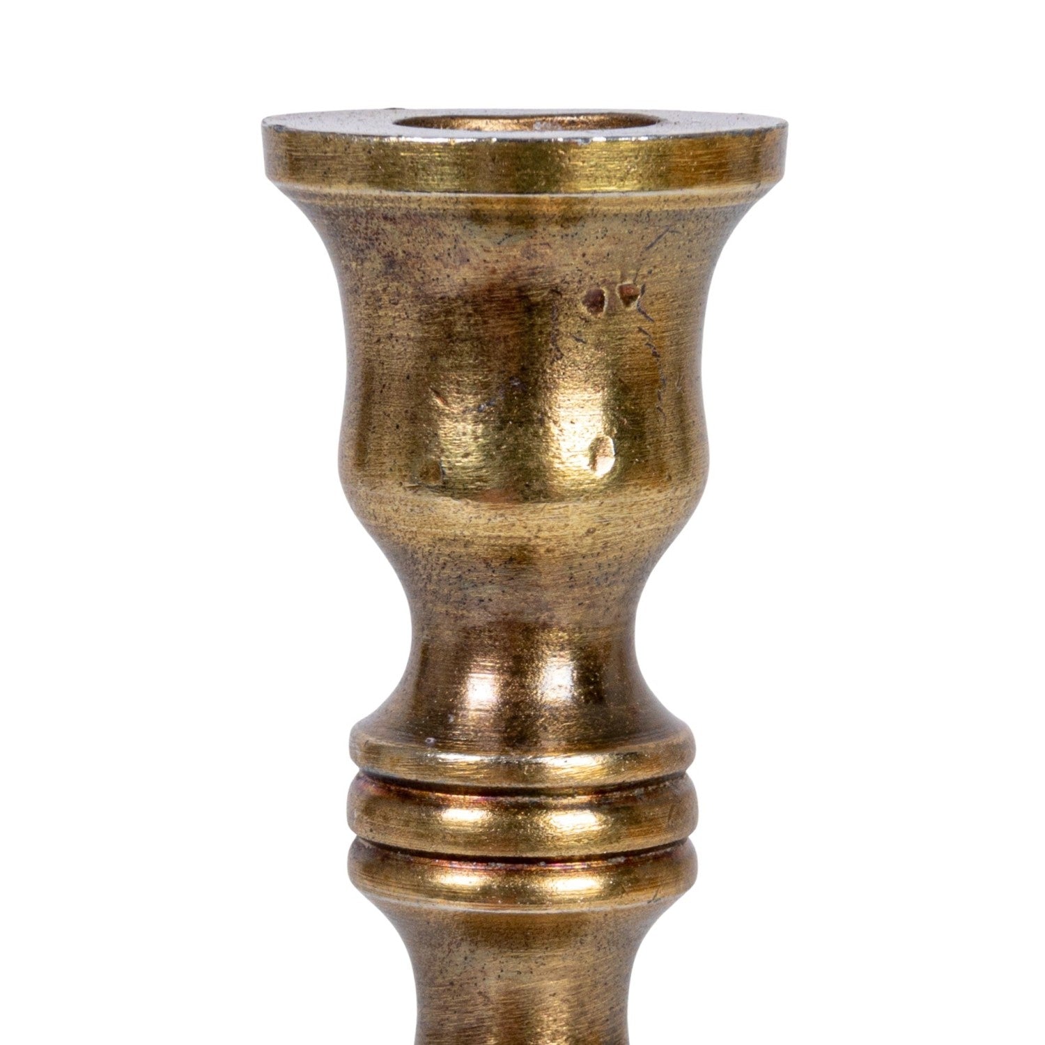 Mini brass taper candle holder