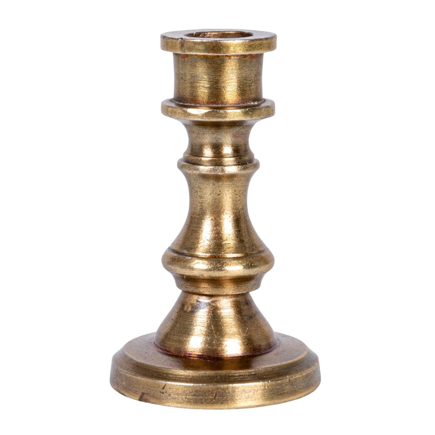 Mini brass taper candle holder