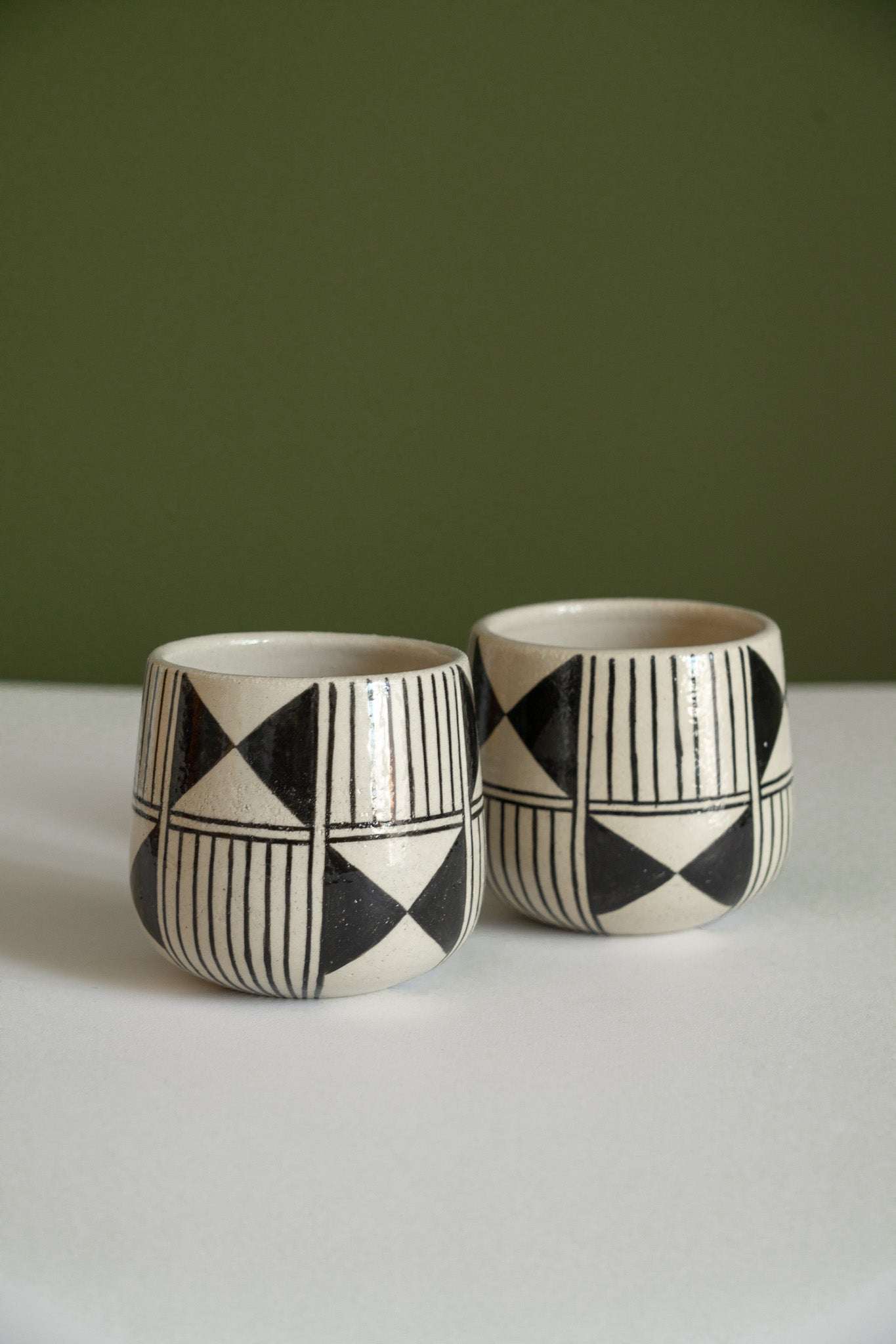 Hand-Painted Stoneware Coffee Mug — Heritage Collection