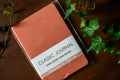 Peach A5 hardcover linen journal