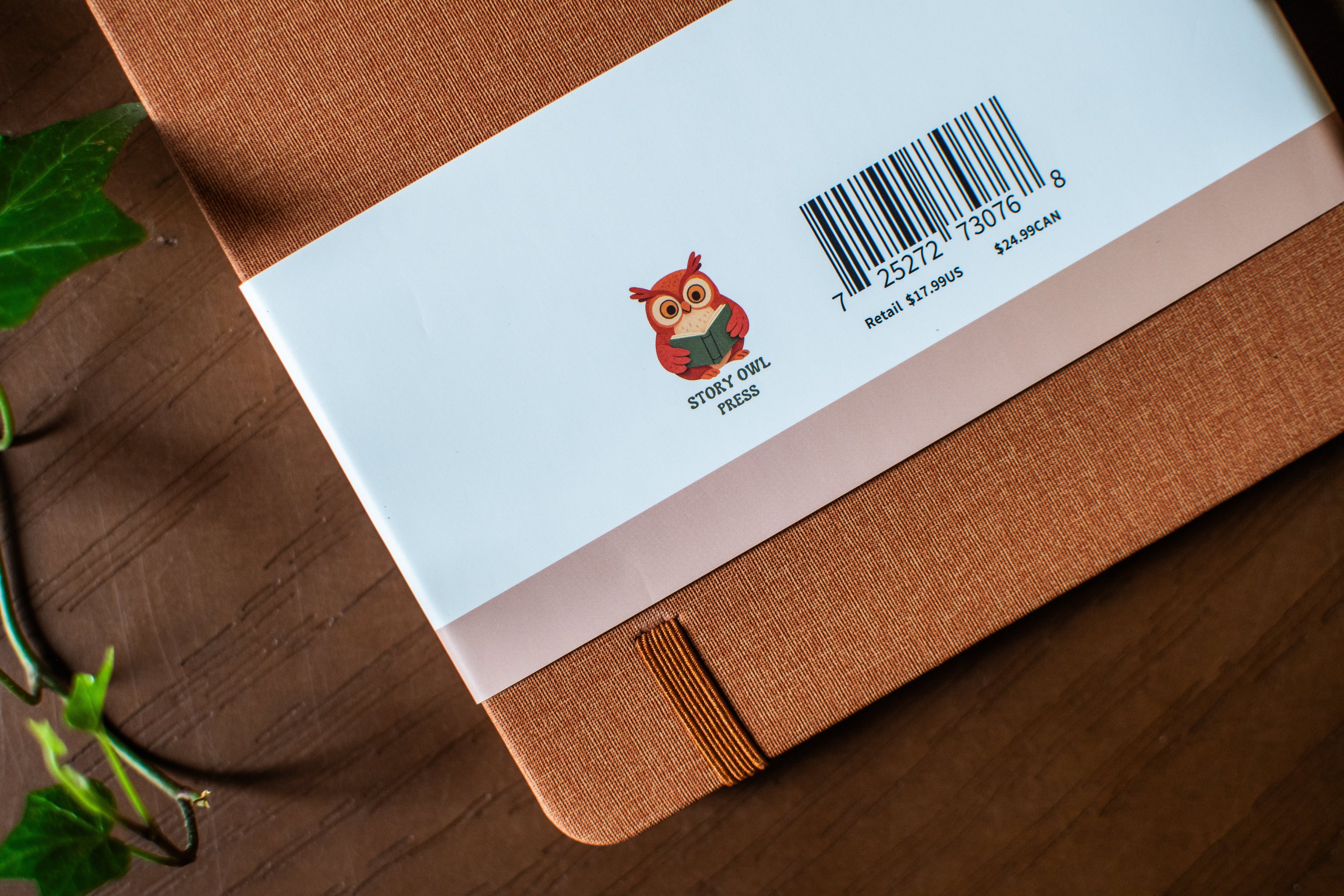 Rust A5 hardcover linen journal