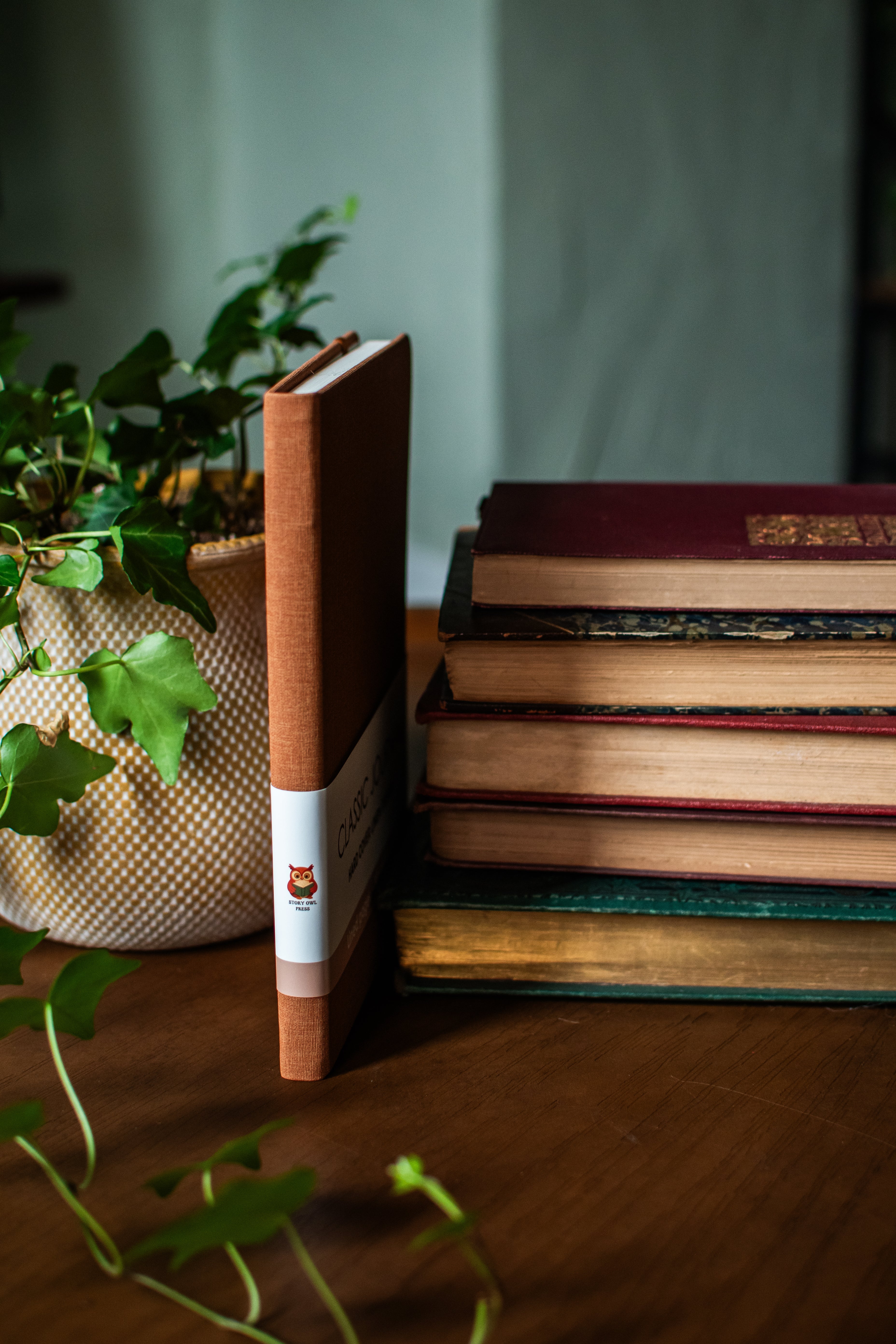 Rust A5 hardcover linen journal