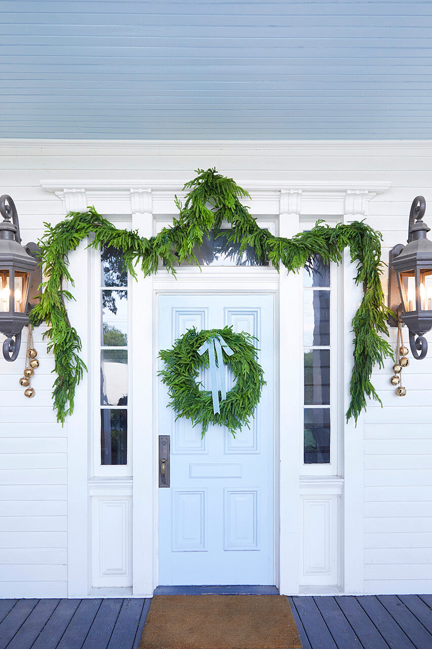 Norfolk pine Christmas wreath