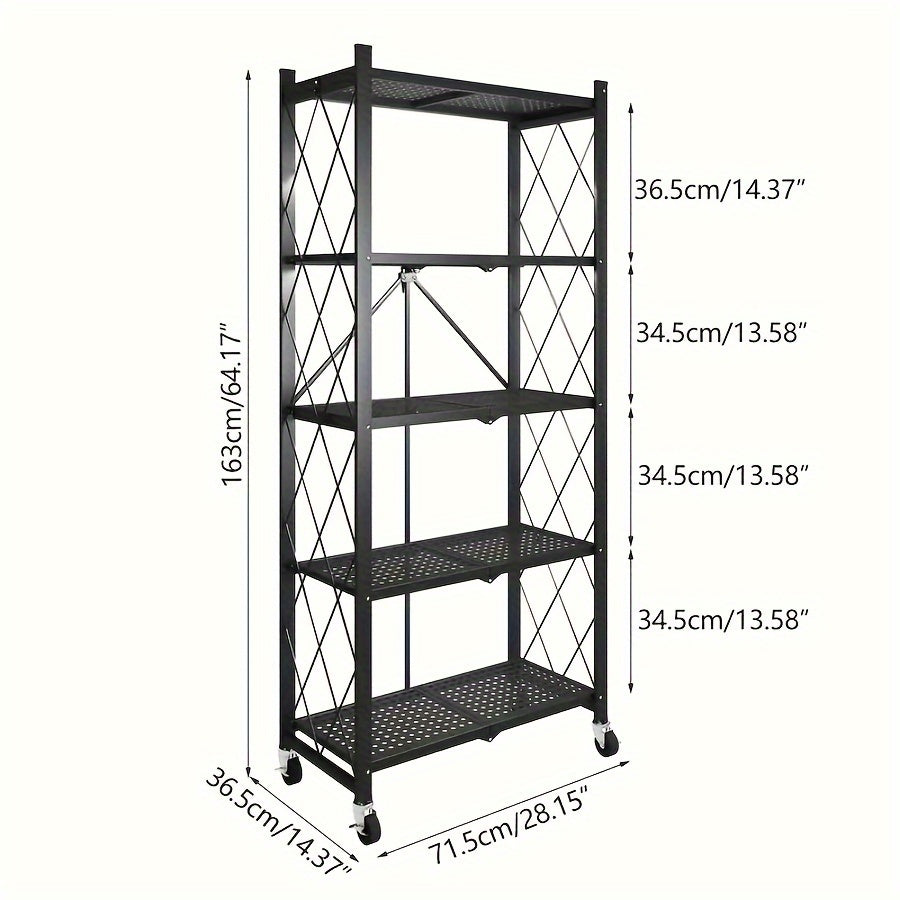 Heavy-Duty Metal Storage Rack — 3, 4 or 5 Tier – alternate product view