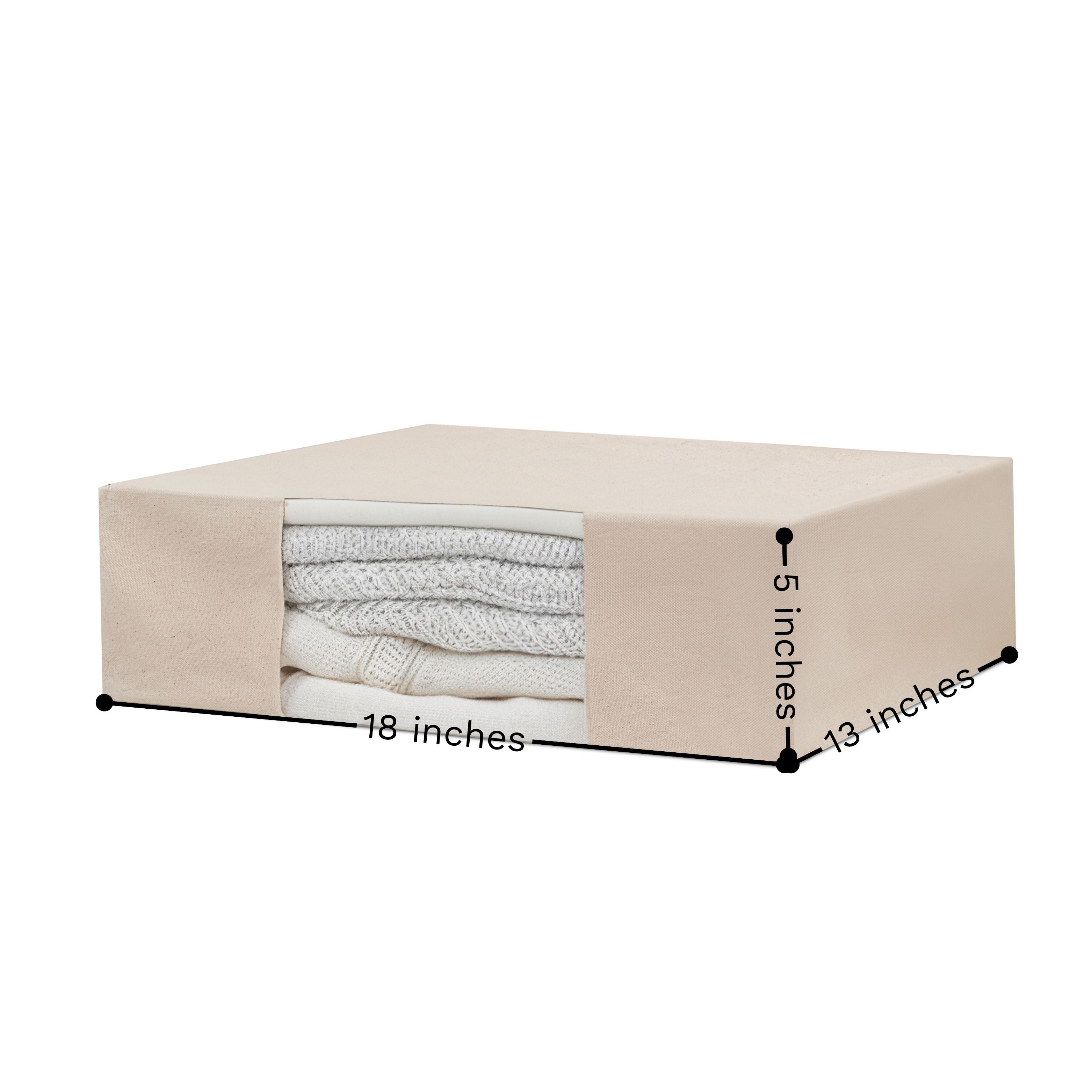 Cashmere storage bag dimensions diagram